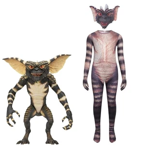 Kids Gremlins Halloween Cosplay Costume Jumpsuit Mask Fancy Dress Party 2024 - Picture 1 of 5