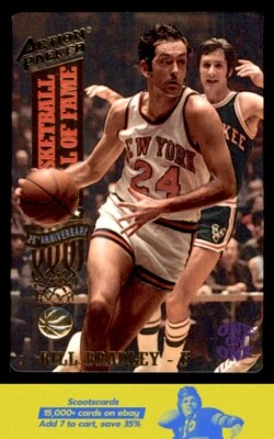 1993 Action Packed Hall of Fame Bill Bradley    #7 New York Knicks - Image 1 of 2