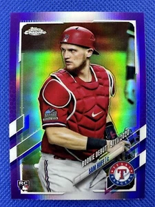 2021 #USC60 Sam Huff Topps actualización cromada debut novato refractor púrpura radiocontrol - Imagen 1 de 2