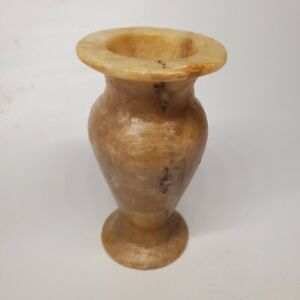 ANCIENT ALABASTER ALABASTRON Vase 4 1/4" tall 2 1/8" wide
