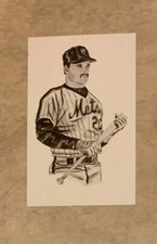 Howard Johnson New York Mets Postcard 1989 Ted Williams Thumper Litho Baseball