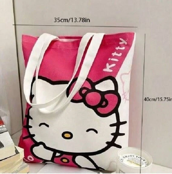 SANRIO HELLO KITTY帆布单肩包托特包 — 第 1/1 张图片