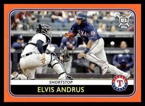 2020 Topps Big League Elvis Andrus  Orange 2 Texas Rangers