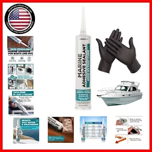 Professional Grade 10oz Marine Sealant - Waterproof, Flexible, Easy Application - Picture 1 of 11