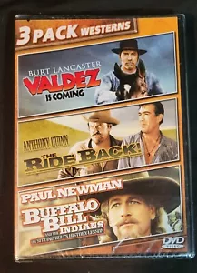 3 Pack Westerns DVD Movie Valdez Is Coming The Ride Back Buffalo Bill Is Coming - Picture 1 of 2
