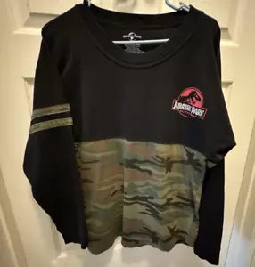 Universal Studios Jurassic Park Shirt Erwachsene klein schwarz tarnfarben Spirit Trikot - Bild 1 von 7