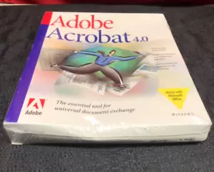 Adobe Acrobat 4.0 for Windows 22001201 ACRO, 4.0, WIN, RET UE,CD - NEW - SEALED - Picture 1 of 8