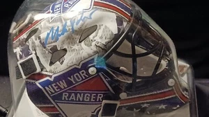 NY RANGERS MIKE RICHTER SIGNED MINI MASK JSA COA - Picture 1 of 4