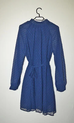 *NEU* Hydrasuit 3D Noppen Chiffon Kleid dunkelblau A-Linie chic, Gr.S M 38 40 - Bild 1 von 4