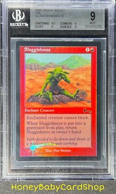 MTG Urza's Legacy Foil 1999 Sluggishness BGS 9.0Q+ (Quad+) MINT SilverAge Staple - Image 1 of 4