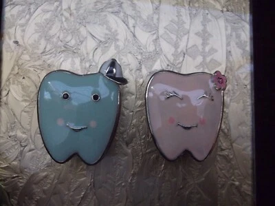 Пара магнитных коробок для безделушек на память о первом зубе эмаль зубная фея - Изображение 1 из 4