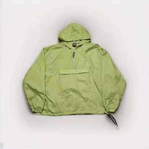 Raro Difícil de Encontrar JCPenney EE. UU. Chaqueta Olímpica Verde Brillante Rompevientos 1/2 Cremallera Pullover - Imagen 1 de 7
