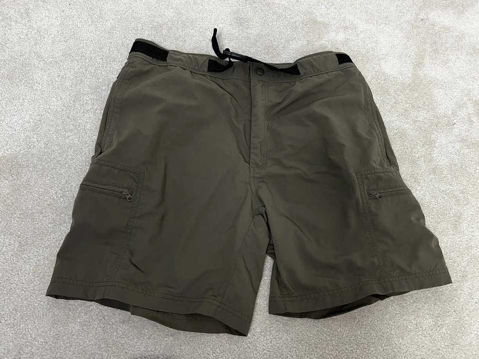 Pantalones Cortos Quest Para Hombre Extra Grandes Marrón Bolsillos de Carga Nylon Cinturón Senderista Utilidad Foto 1 de 4