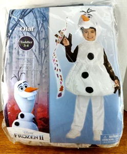 Halloween Disney Frozen ll 3 Pc Child/Toddler Olaf Dress up Plush Costume - Picture 1 of 8