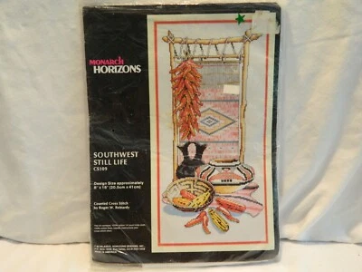 C-25 NEW MONARCH HORIZONS COUNTED CROSS-STITCH KIT “SOUTHWEST STILL LIFE” - Image 1 of 4