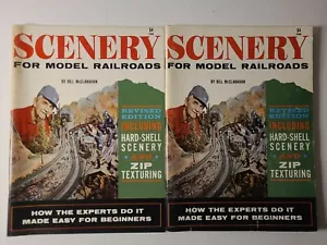 2 Copias de ESCENARIO PARA MODELOS DE FERROCARRILES por Bill McLanahan (9a Impresión, 1976) - Imagen 1 de 4