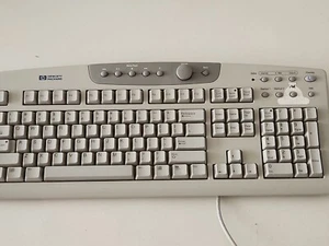 HP- Desktop Standard Qwerty Computer Keyboard - With Media Controls - Picture 1 of 10