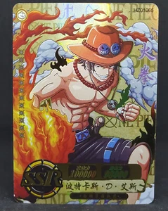 One Piece Portgas D Ace Holo Gold Foil Card SSR Rare Little Dino HZ01065 - Picture 1 of 3