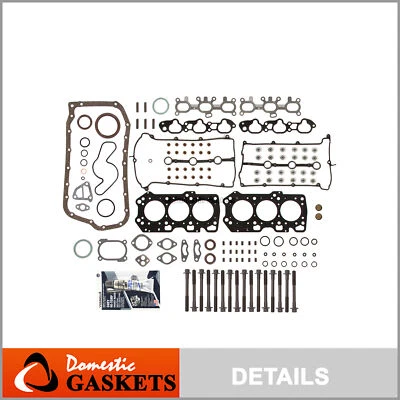 Fits 93-02 Mazda 626 Millenia MX6 Ford Probe 2.5L DOHC Full Gasket Set Bolts KL - Image 1 of 4