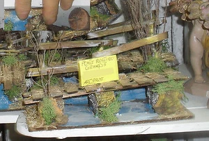 Miniature Crèche Pont Bois Petites Pièces Noël S.Gregorio Arménien - Picture 1 of 1