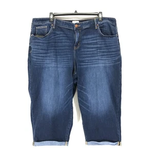Lane Bryant Stretch Denim Capri Pants Women's Plus Size 24 High Rise Casual - Picture 1 of 11
