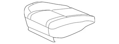 Genuine GM Ebony Driver Seat Cushion Cover 22751125 Foto 1 de 4