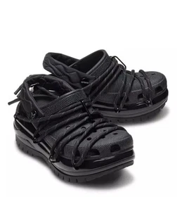 RAUW ALEJANDRO LIMITED EDITION MEGA CRUSH PLATFORM CLOG CROCS - BLACK - M6 W8 - Picture 1 of 6