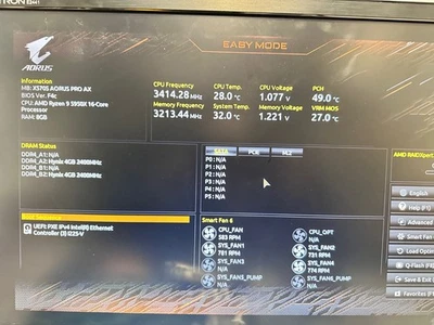 X570S AORUS PRO AX Motherboard  WITH Ryzen 5950X 16 CORE + FAN BUNDLE - Image 1 of 4