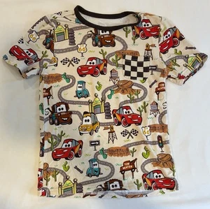 Little Sleepies Disney Pixar Cars Radiator Springs Size 6 Pocket Tee - Picture 1 of 6