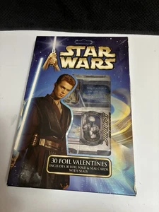 Star Wars 30 Folien Valentinstag Karten inkl. 30 Falt- und Siegelkarten - Bild 1 von 9