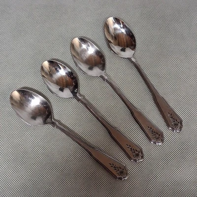 Stanley Roberts Norcrest Brentwood cucharaditas 4 acero inoxidable 6" Rogers Foto 1 de 4