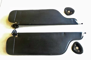 1970's Jeep FSJ Wagoneer J Cherokee OEM Black Visor Pair Cup Nice Original - Picture 1 of 3