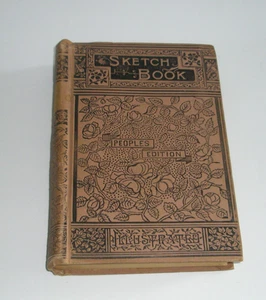 Sketch Book of Geoffrey Crayon Washington Irving People's Edition 1800's ? - Picture 1 of 11