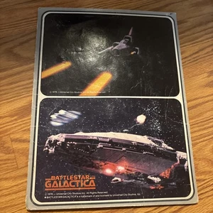 Vintage 1978 Universal City Studios Battlestar Galactica School Folder 1970's - Picture 1 of 12