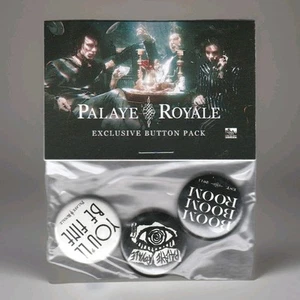 Palaye Royal Exclusive Button Pack Boom Boom A Room 3 x 1 Inch Pins Badge Rare - Bild 1 von 2