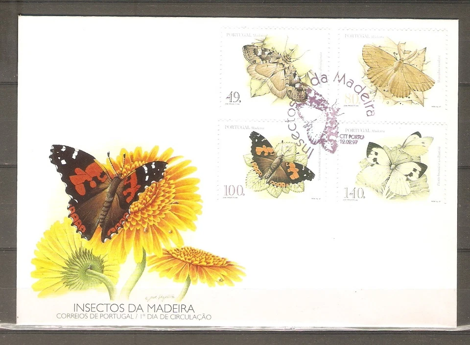 Portugal Madeira FDC (1997) Insects of Madeira - Image 1 of 1