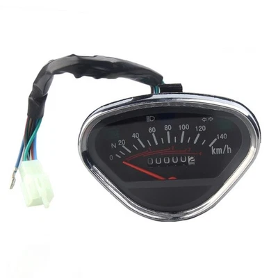 Universal Motorcycle Speedometer Meter Digital LCD Odometer Gauge Instrument - Image 1 of 4
