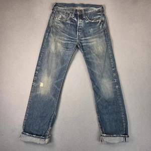 Levi's 501 Jeans Mens 28x32 Thrashed Whiskers Made in Japan Tag 32 LVC Vintage - Picture 1 of 12