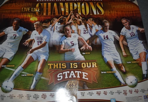 MISSISSIPPI STATE BULLDOGS 2011 WOMENS SOCCER POSTER Cover