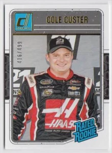 2017 Panini Donruss Rated Rookie Gold Foil #31 Cole Custer 416/499 - Picture 1 of 2
