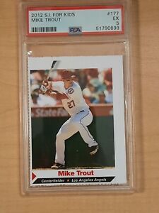 2012 Sports Illustrated SI For Kids #177 Mike Trout Angels RC Rookie PSA 5 EX
