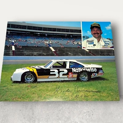 Dale Jarrett NATIONWISE RACING #32 PONTIAC 1986 BUSCH SERIES signed NASCAR photo - Image 1 of 3