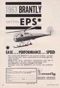 1963 Brantly Helicopter Aircraft ad 10/7/2022f - Picture 1 of 1