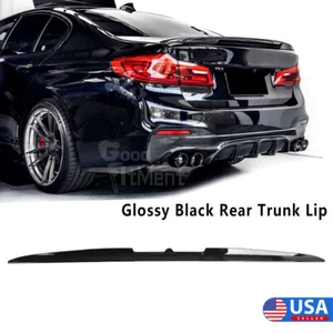 For E90 F30 F10 139cm Rear Trunk Lip Spoiler Wing TPU Sticker Adjustable Black - Foto 1 di 14