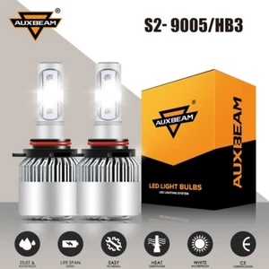 AUXBEAM 9005 LED Headlight Bulb Conversion High Beam White Super Bright 6500K - Picture 1 of 12