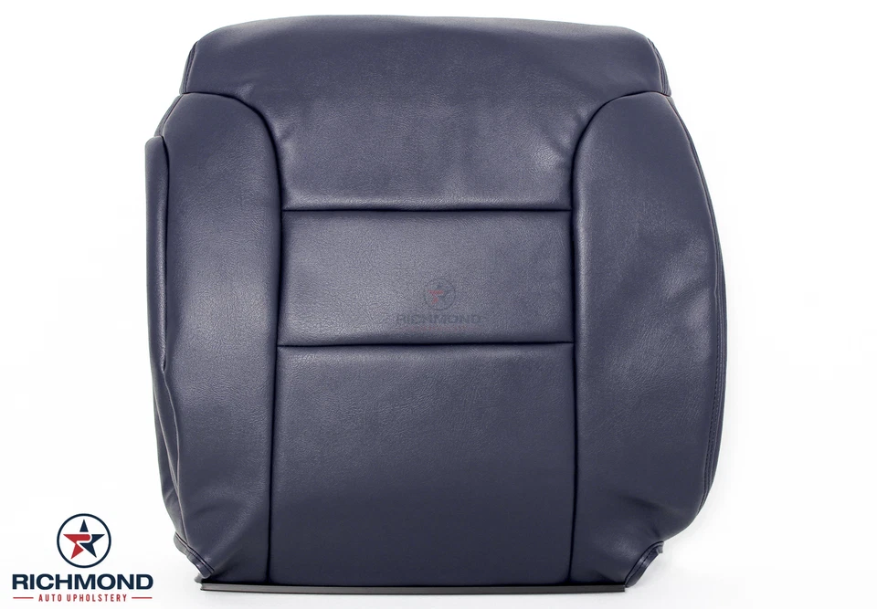 1997 1998 GMC Sierra C/K C3500 K3500 -Driver Lean Back Leather Seat Cover Blue - Image 1 of 4