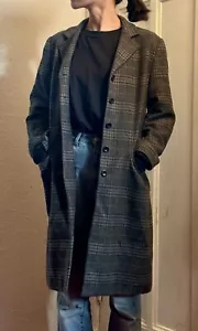 KOOKAÏ Gray Checkered Coat in 38(XS) - Bild 1 von 5