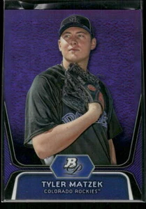 #BPP84 Tyler Matzek 2012 Bowman Platinum Prospects Purple Refractors - Picture 1 of 2