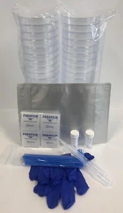 Bacteria Science Kit Petri Dishes with Nutrient Agar STEM Science Project - Picture 1 of 7