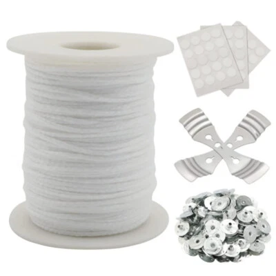 Braid Candle Making Spool of Cotton Square Wick Core Candle Wicks DIY Supplies - image 1 of 4